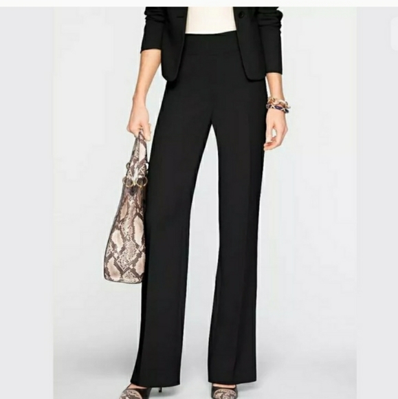 NEW Talbots Classic Side Zip Black Pants - Picture 1 of 7